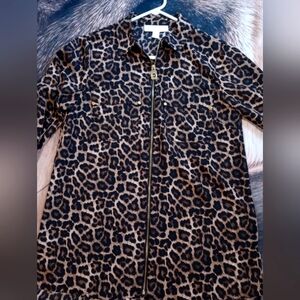 NWOT Michael Kors animal print blouse